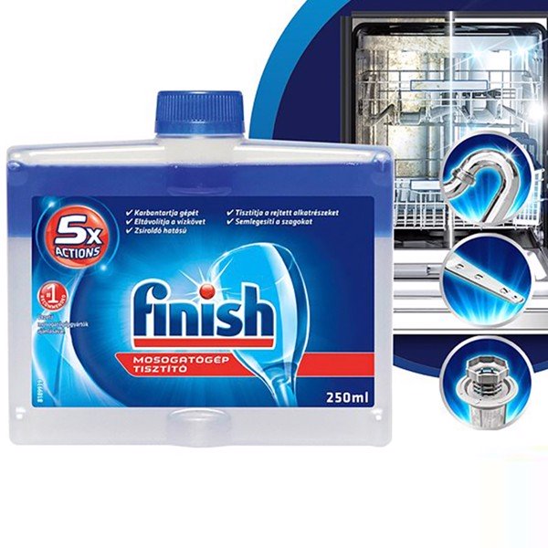 Dung dịch Vệ Sinh tẩy rửa máy rửa bát chén Finish Dishwasher Cleaner 250