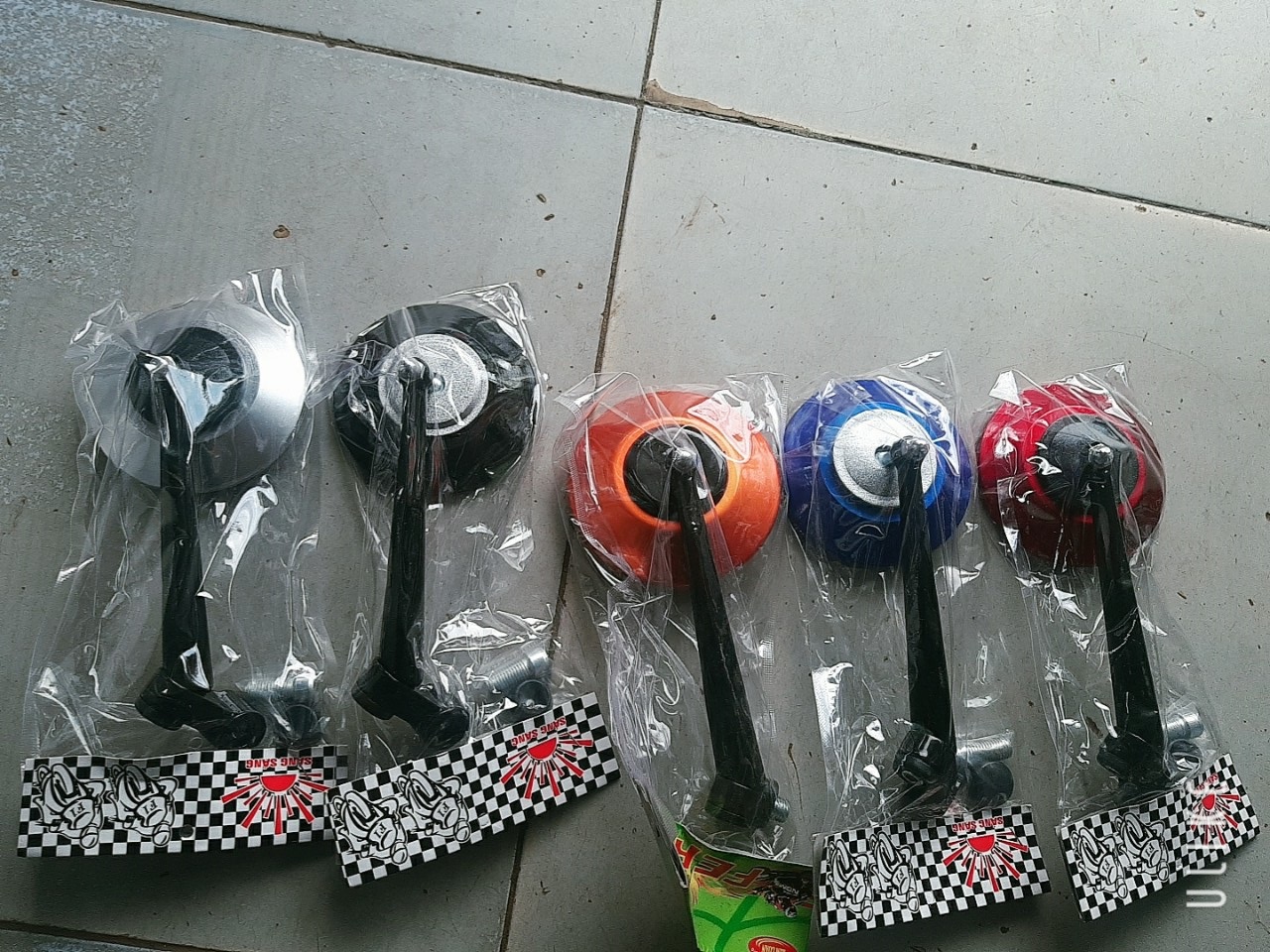 gương tròn xe máy kính chiếu hậu tròn