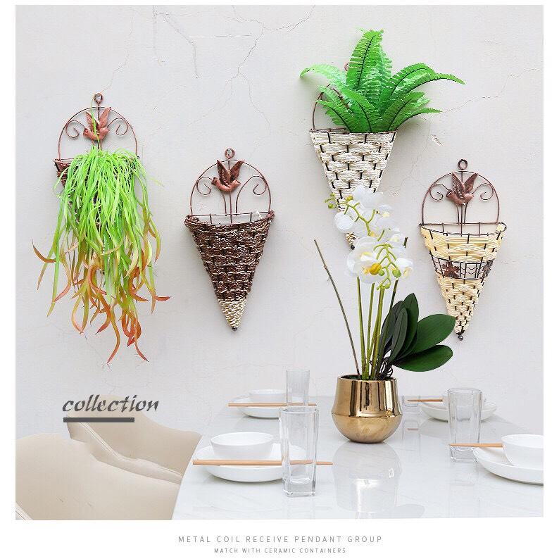 Giỏ mây đan cắm hoa trang trí tường, giỏ hoa treo tường F181 (chưa gồm hoa cỏ) | Lazada.vn Giỏ Mây Đan Cắm Hoa Trang Trí Tường, Giỏ Hoa Treo Tường F181 (Chưa Gồm Hoa Cỏ) | Lazada.Vn