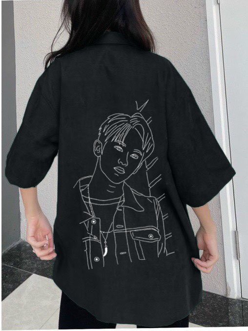 HOÀN TIỀN 20% - Áo sơ mi lụa nam nữ tay lỡ form rộng họa tiết áo sơ mi unisex áo sơ mi in hình họa tiết cực hot