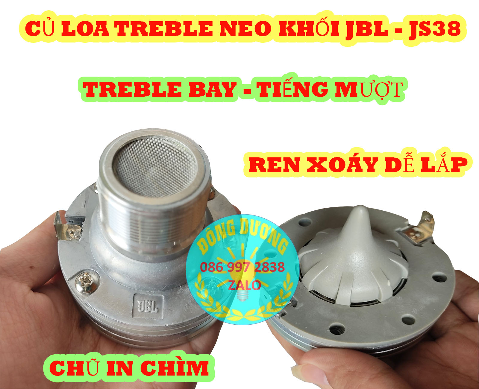 TRÉP NEO 380 JB L REN XOÁY - GIÁ 1 CHIẾC - HÀNG XỊN CHỮ IN CHÌM - LOA TREBLE KÈN