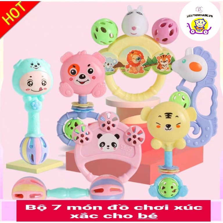 Bộ xúc xắc 7 món cho bé