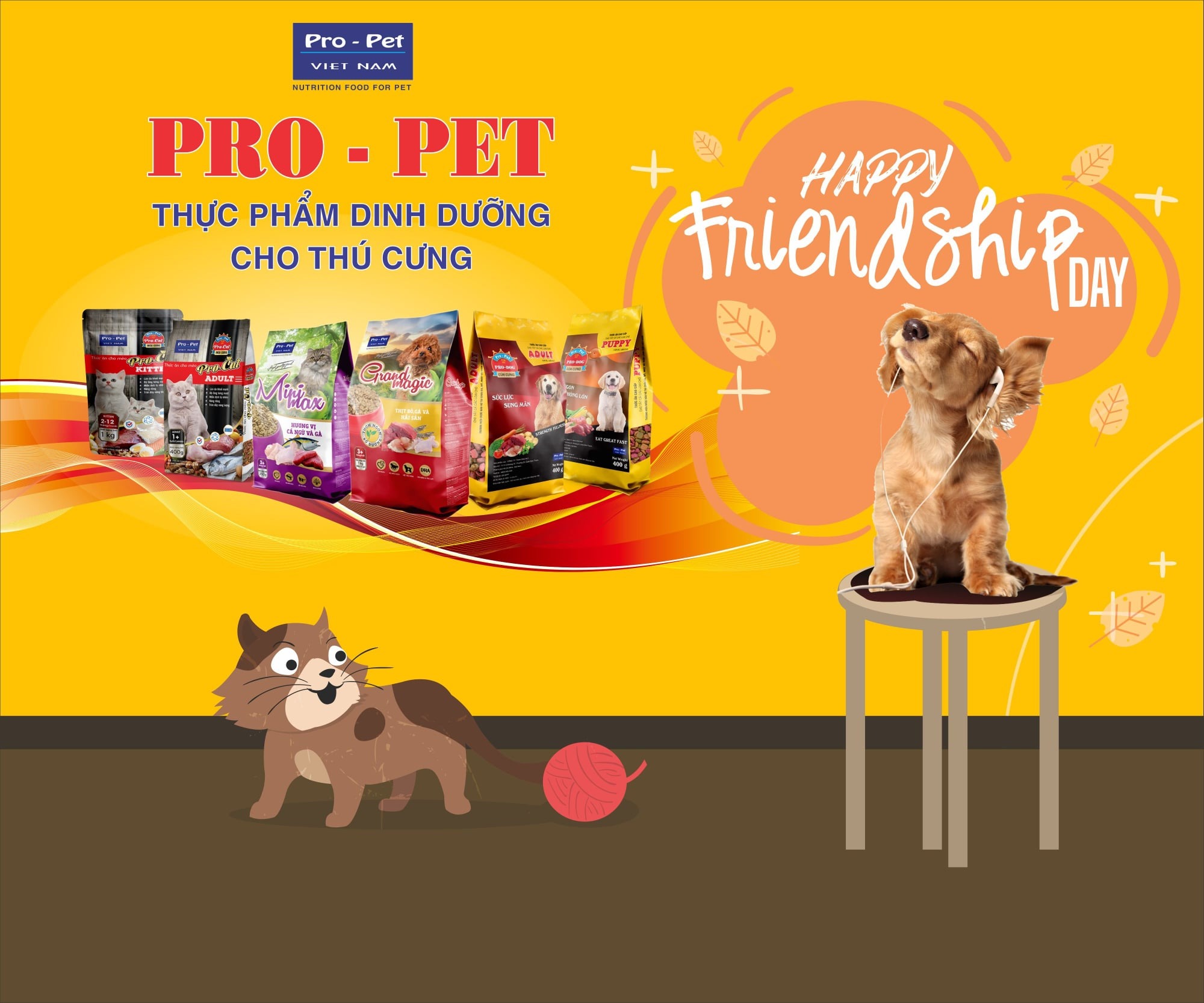 [Hoàn tiền 10%]  THỨC ĂN HẠT CHO MÈO Pro-Cat Aldult Túi 400g Xuất xứ Pro-Pet Việt Nam - Pet shop Uytinpro