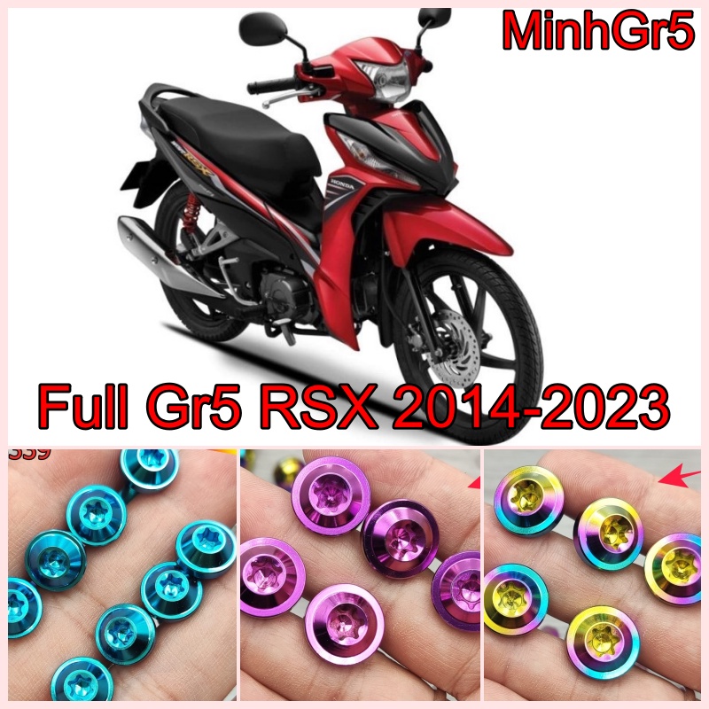 Combo full ốc titan gr5 rsx 110cc 2014-2023