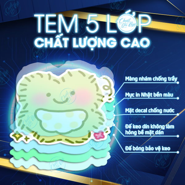 Bộ sticker THÚ BÔNG dễ thương đang yêu