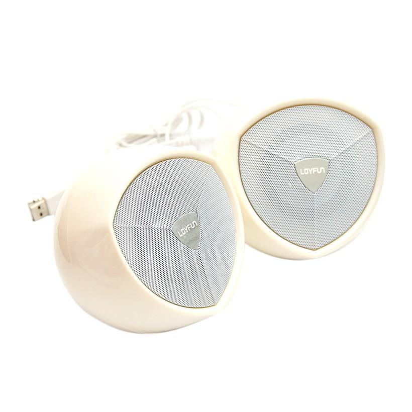 Loa máy tính Loyfun 910 2.0 Trắng