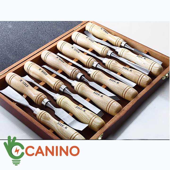 Bộ 12 cây đục, tiện gỗ cao cấp bản lớn