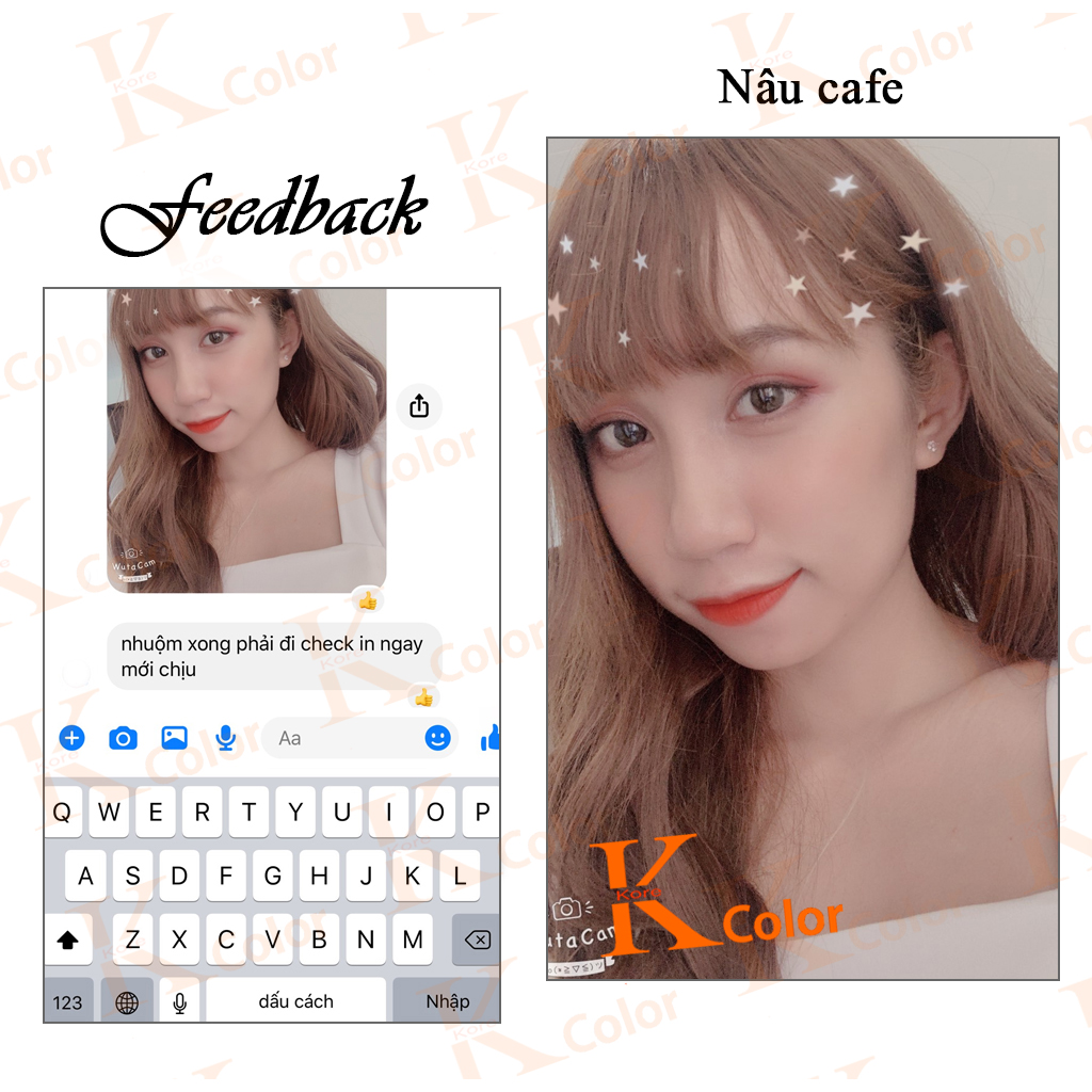 Thuốc nhuộm tóc Nâu Cafe Kcolor Kcolor