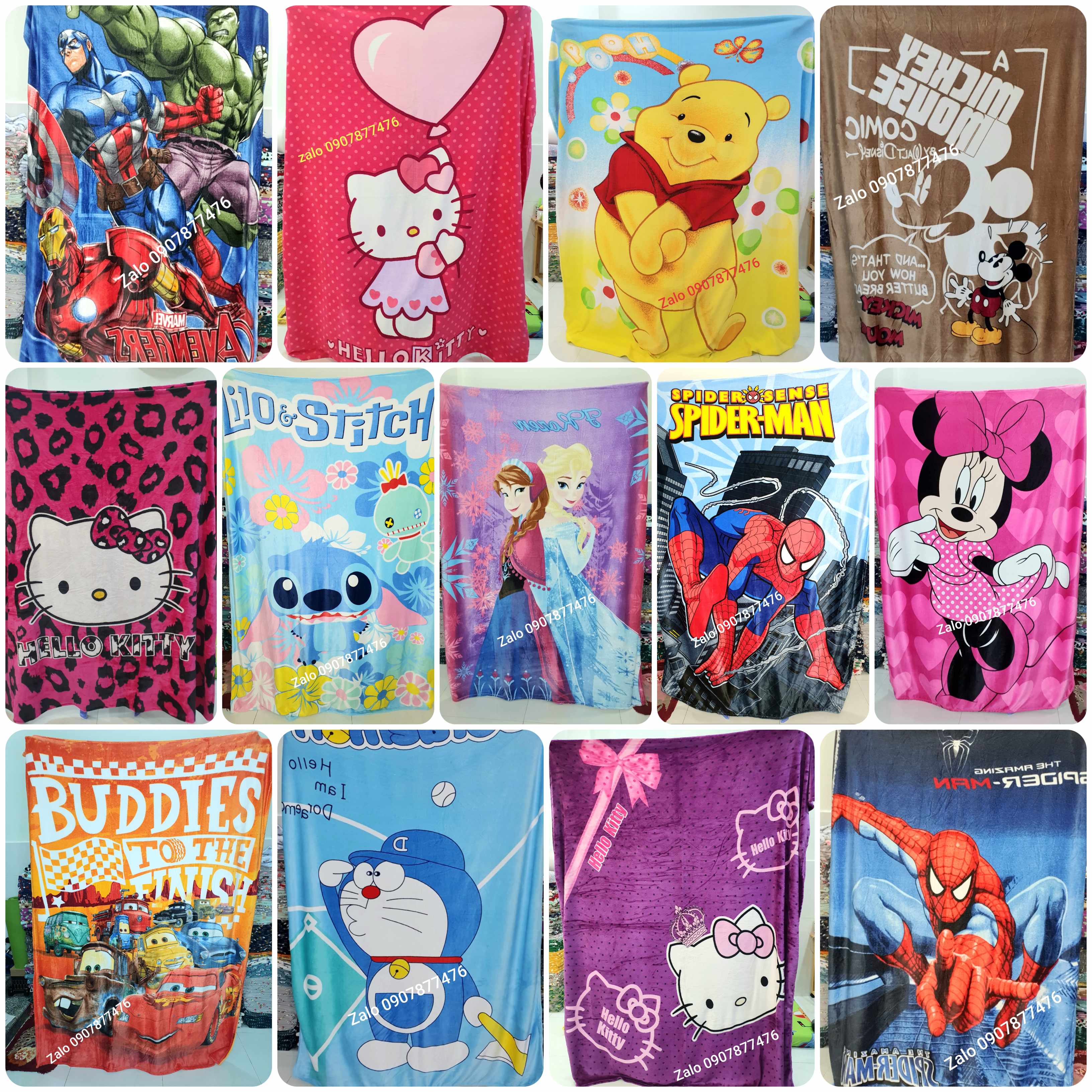 CÓ VIDEO. Mền lông Disney Xe Macqueen 2m x 1m5