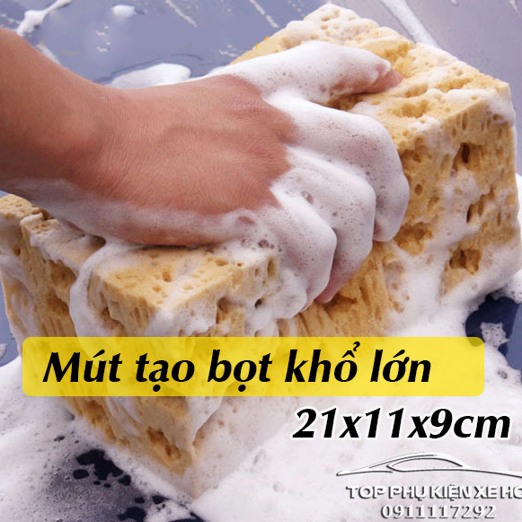 Miếng mút bọt biển tạo bọt lau rửa xe