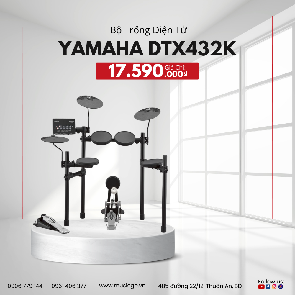 Trống điện tử Yamaha DTX432K