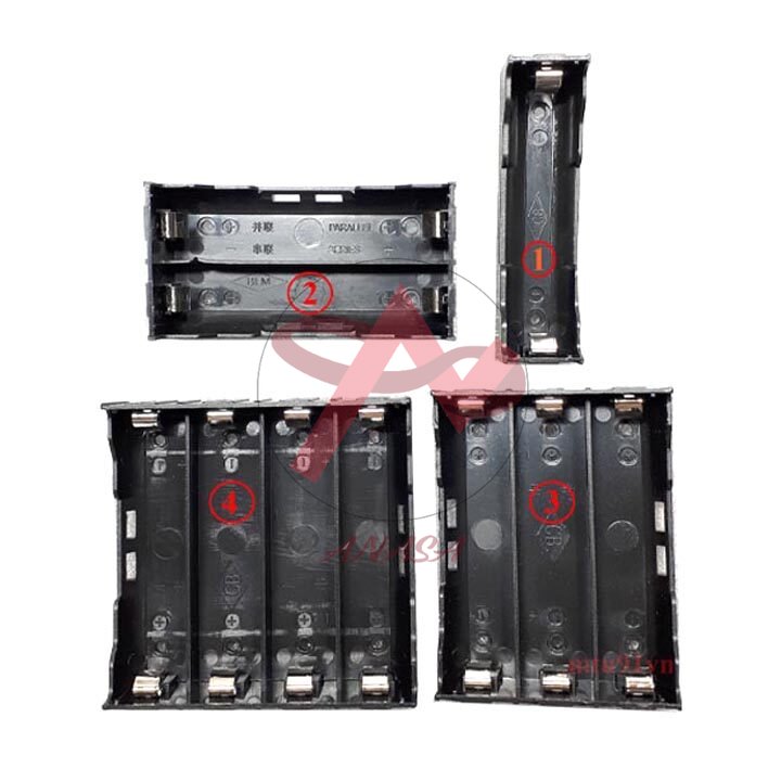 Đế Pin 18650 Có Chân Hàn Các Loại