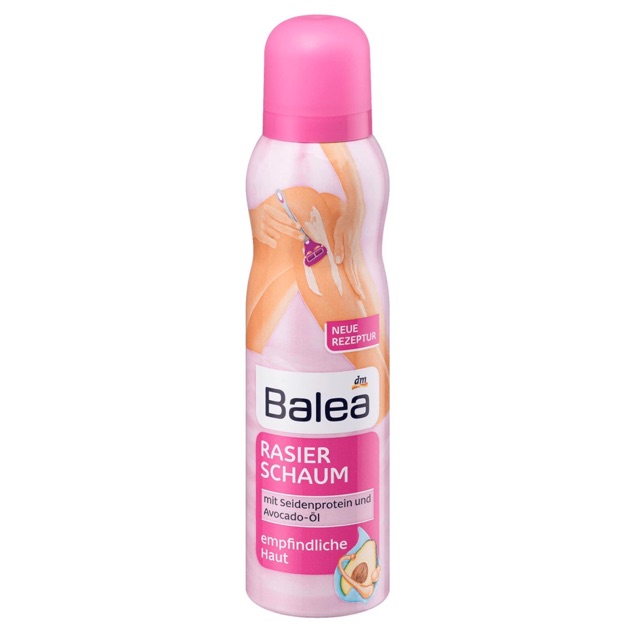 Bọt cạo lông Balea Đức toàn thân và bikini không xước không rát da 150ml & 200ml - Hàng chính hãng Đức