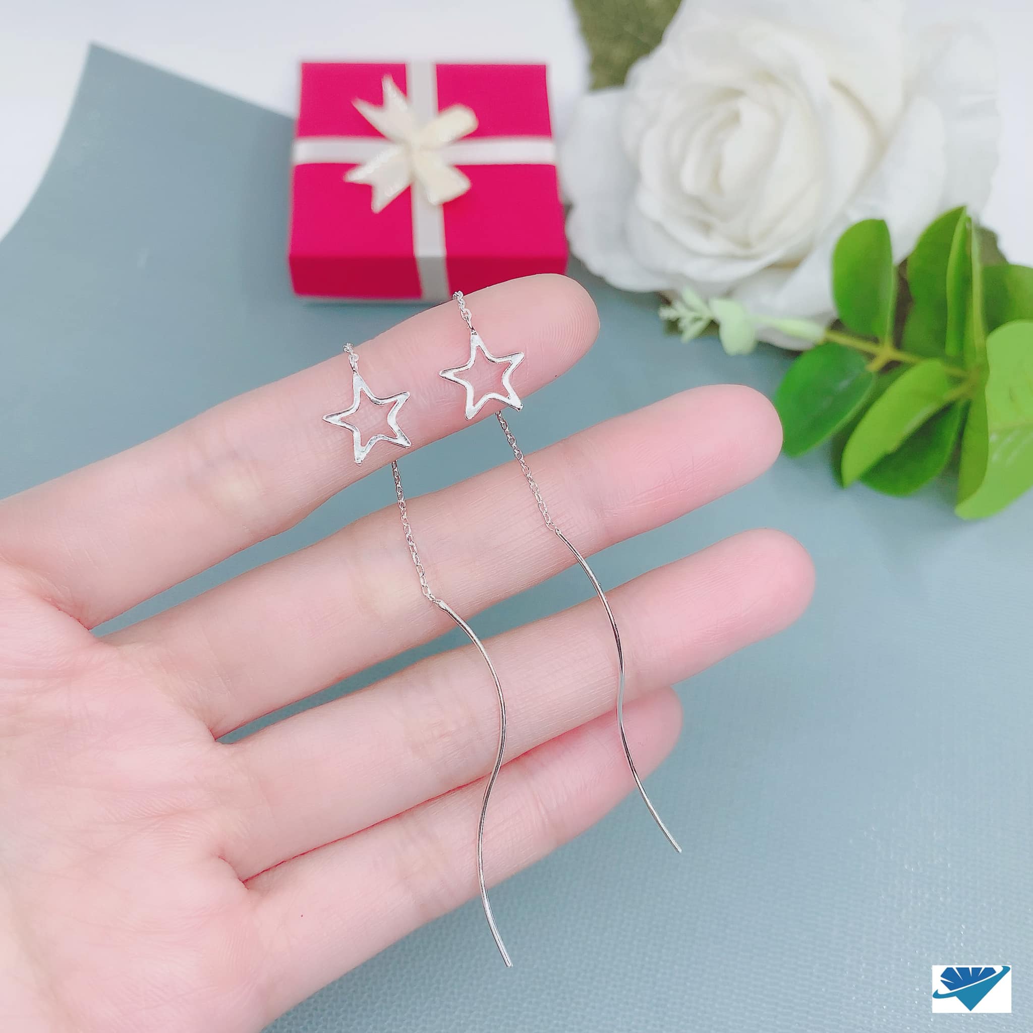 Bông tai bạc ngôi sao MS50