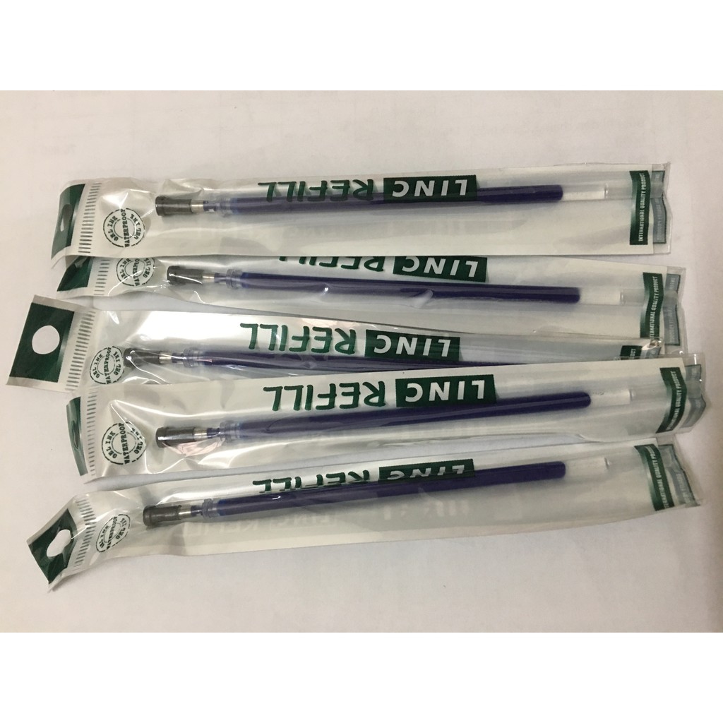Combo 5 ruột Bút bi nước LINC Executive gel (Xanh, Đen, Đỏ)