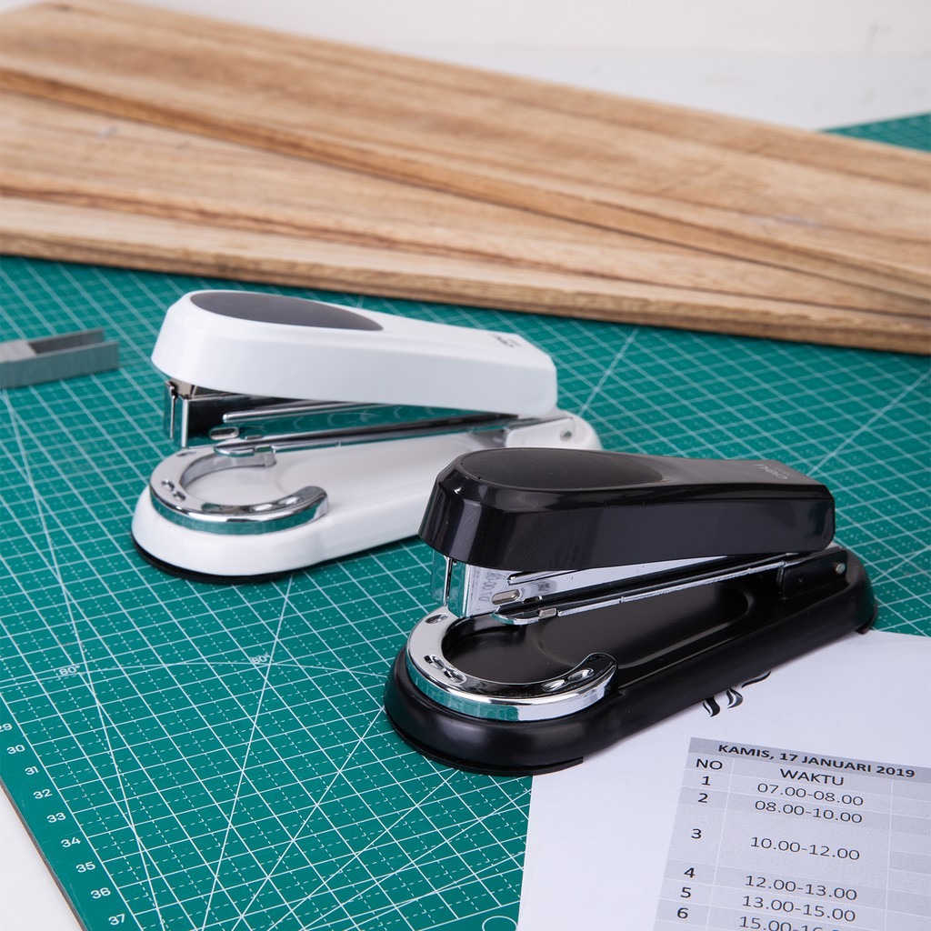 Dập ghim xoay 3 chiều Deli E0333 Tặng Hộp Ghim Bấm Số 3