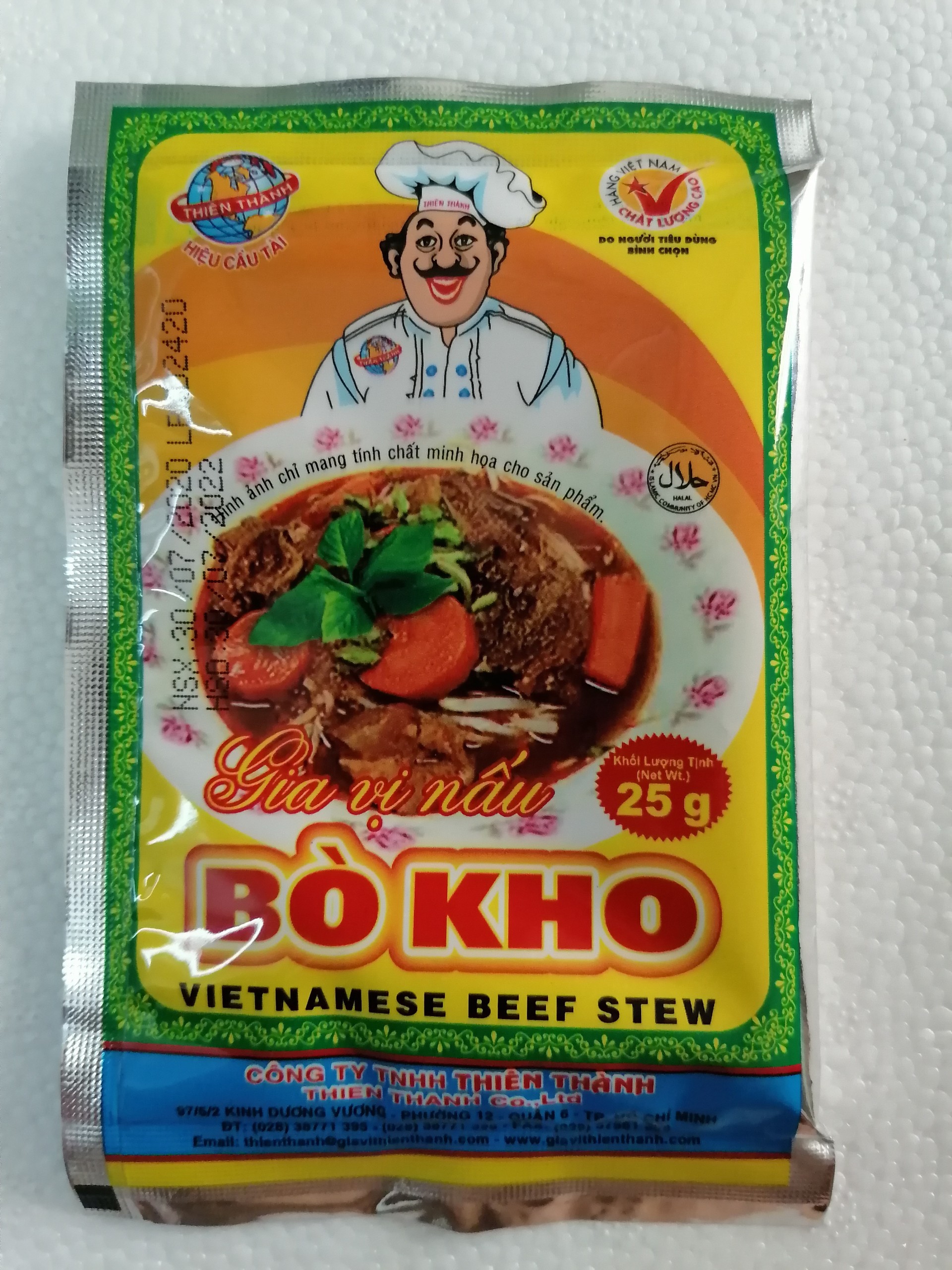 Bột gia vị nấu bò kho thiên thành vietnamese beef stew