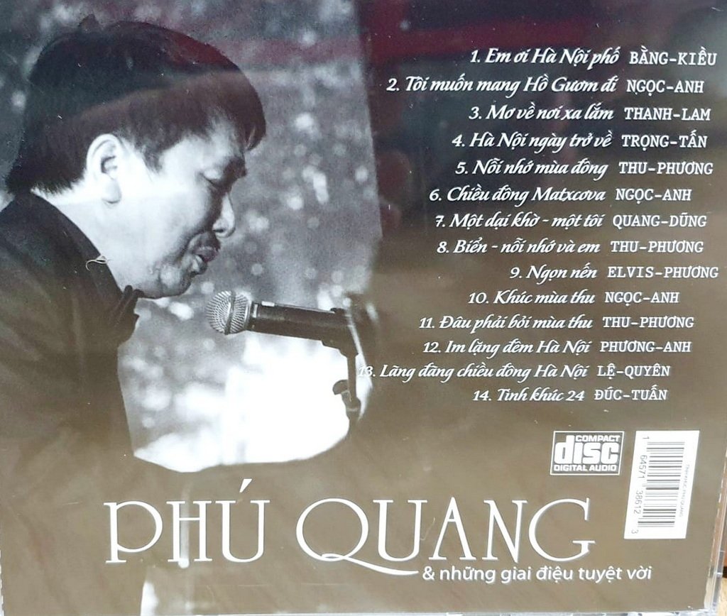 [MD-CD] Bộ 2 Đĩa CD Ca khúc Phú Quang tuyển chọn