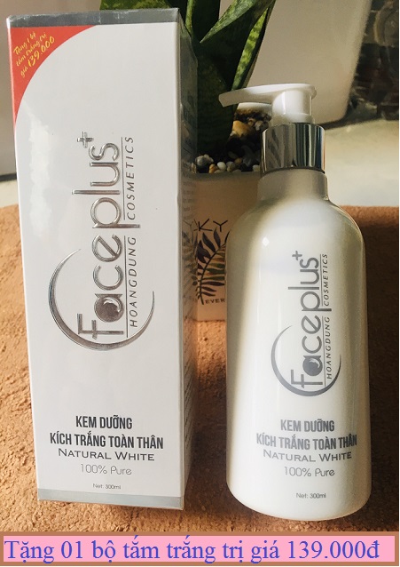 Kem dưỡng kích trắng da toàn thân FACE PLUS + 300ml