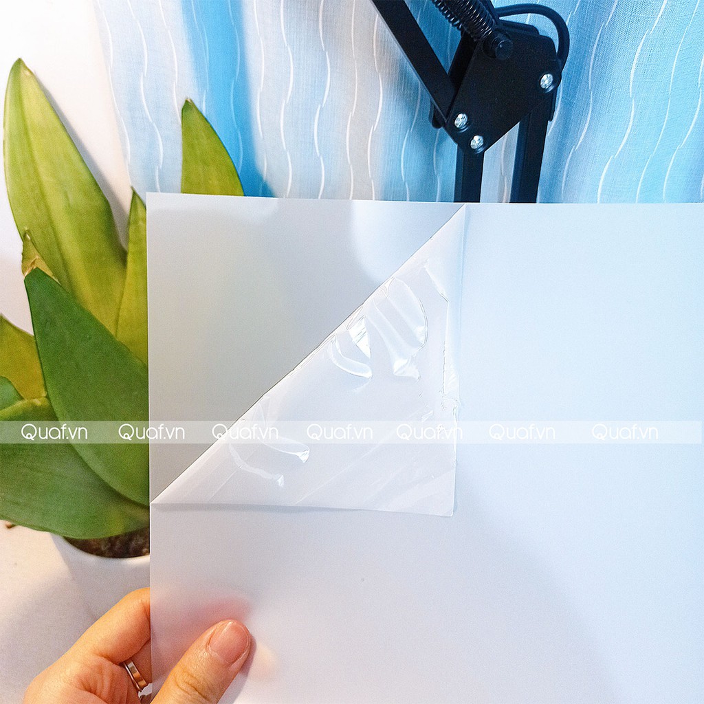 Giấy In UV, Phim In Pha Lê, size A4, Màng Mờ (Đục)