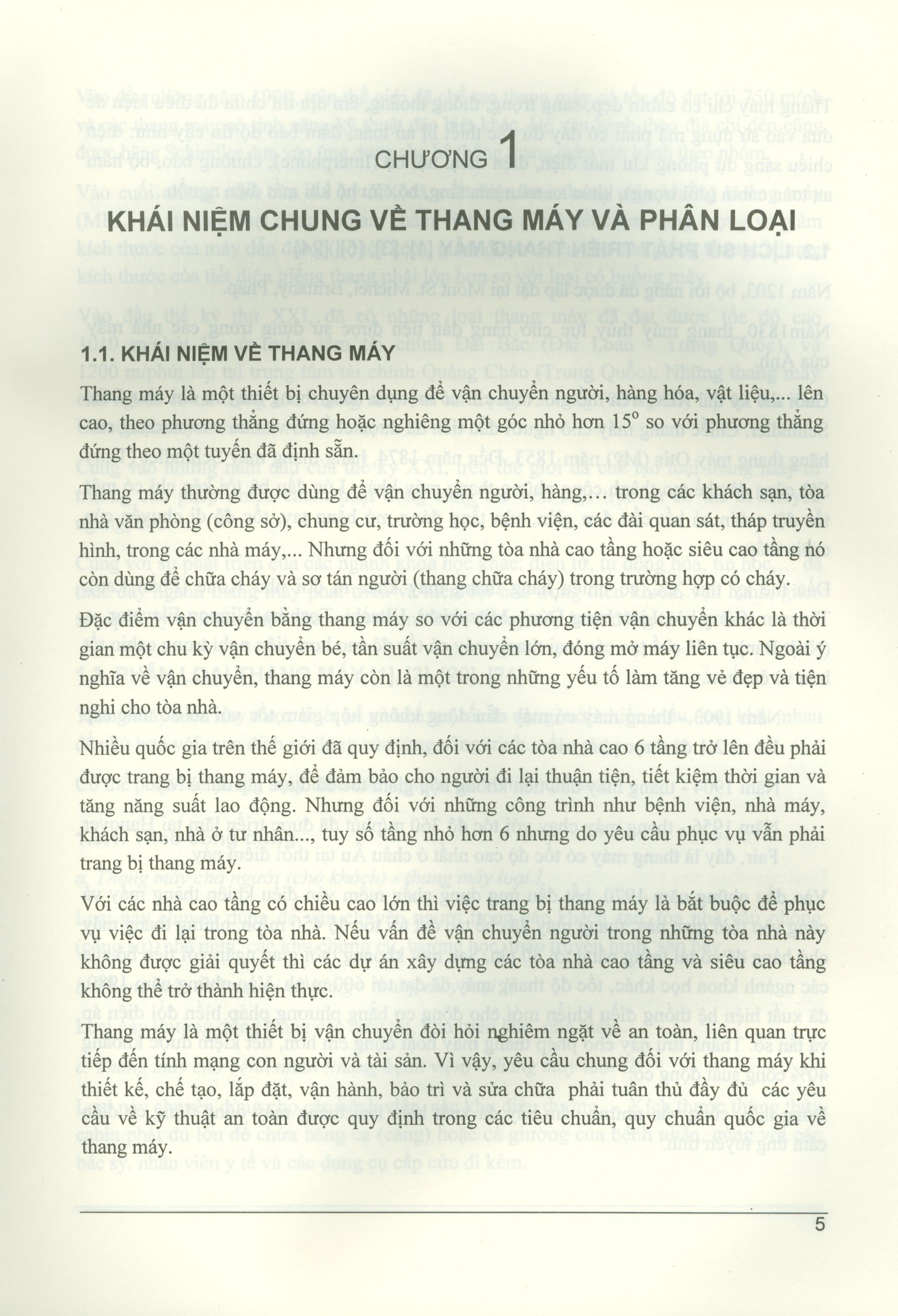 Thang máy và Thang cuốn