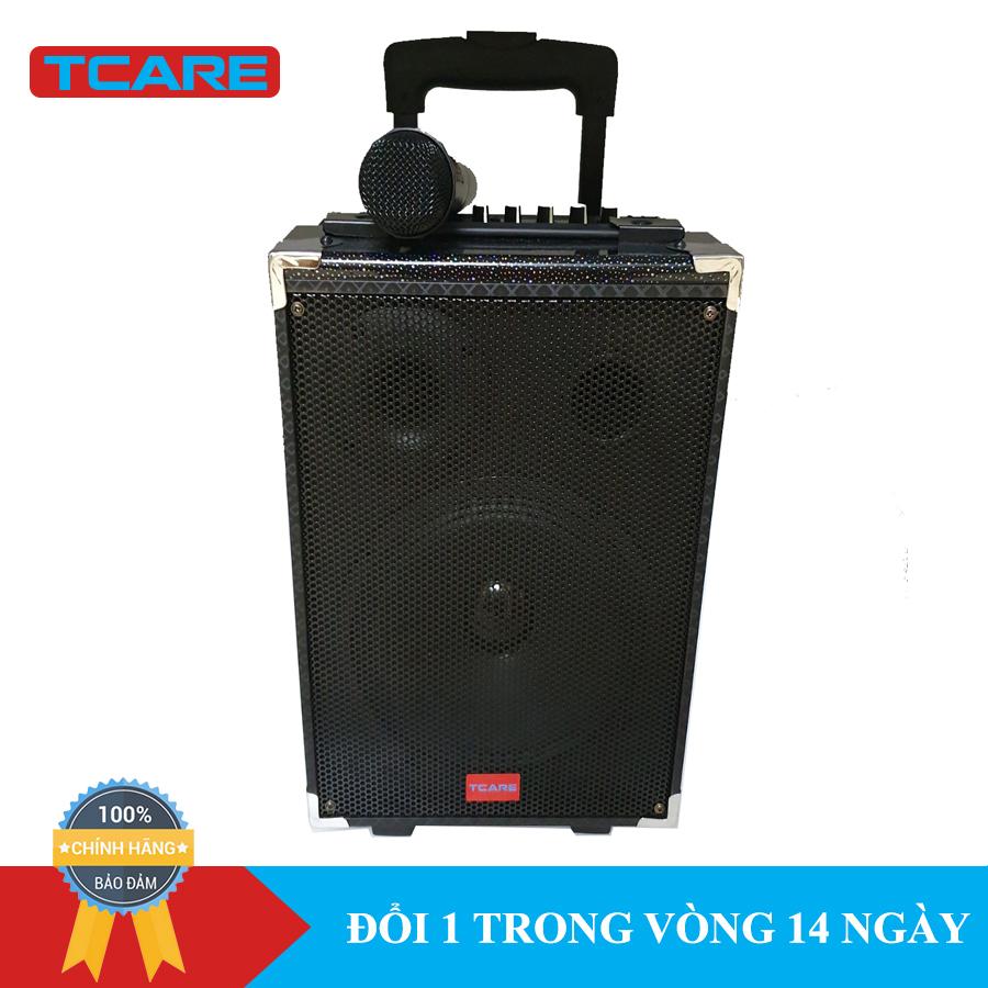 Loa kéo hát Karaoke di động Vỏ gỗ Tcare Z8 - Kèm 01 Micro