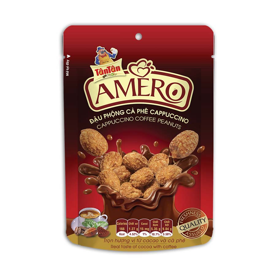 Đậu phộng vị Cappuccino Amero Tân Tân (35g/gói)