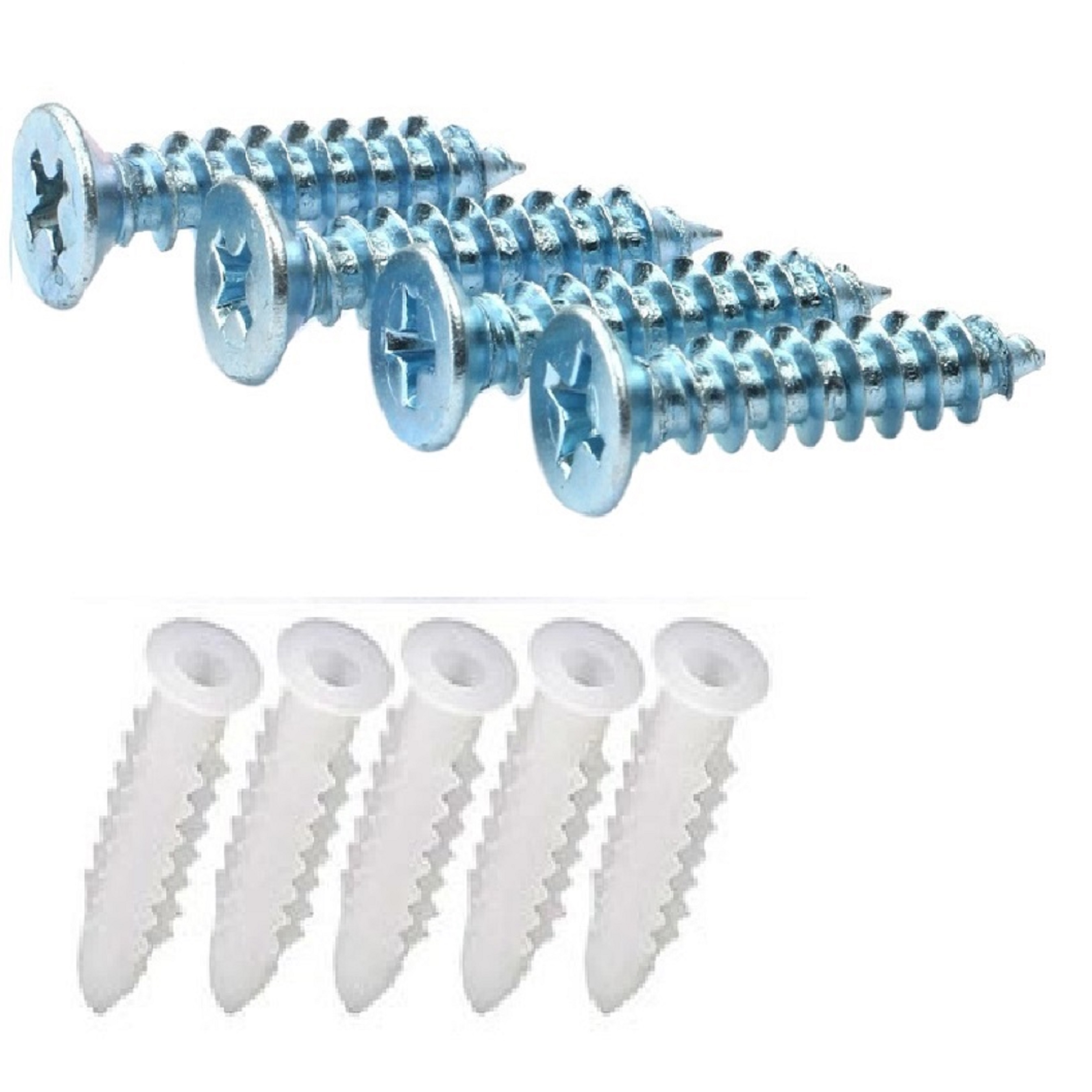 1 kg Vít bắt tắc kê nhựa ( 5li x 3cm, 4cm- 5cm- 6cm- 7cm)