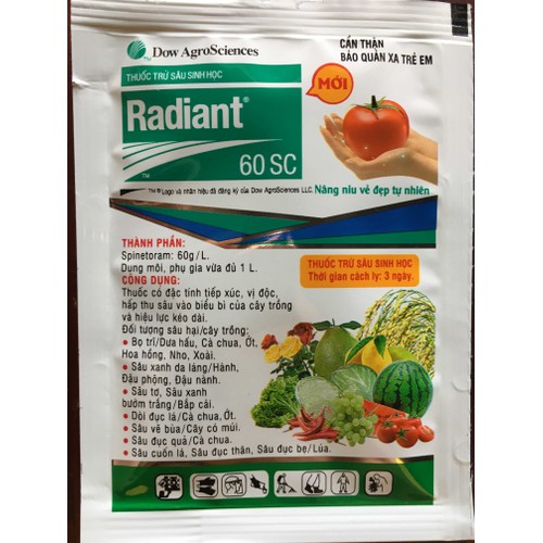 THUỐC TRỪ SÂU SINH HỌC RADIANT 60SC gói 15ml