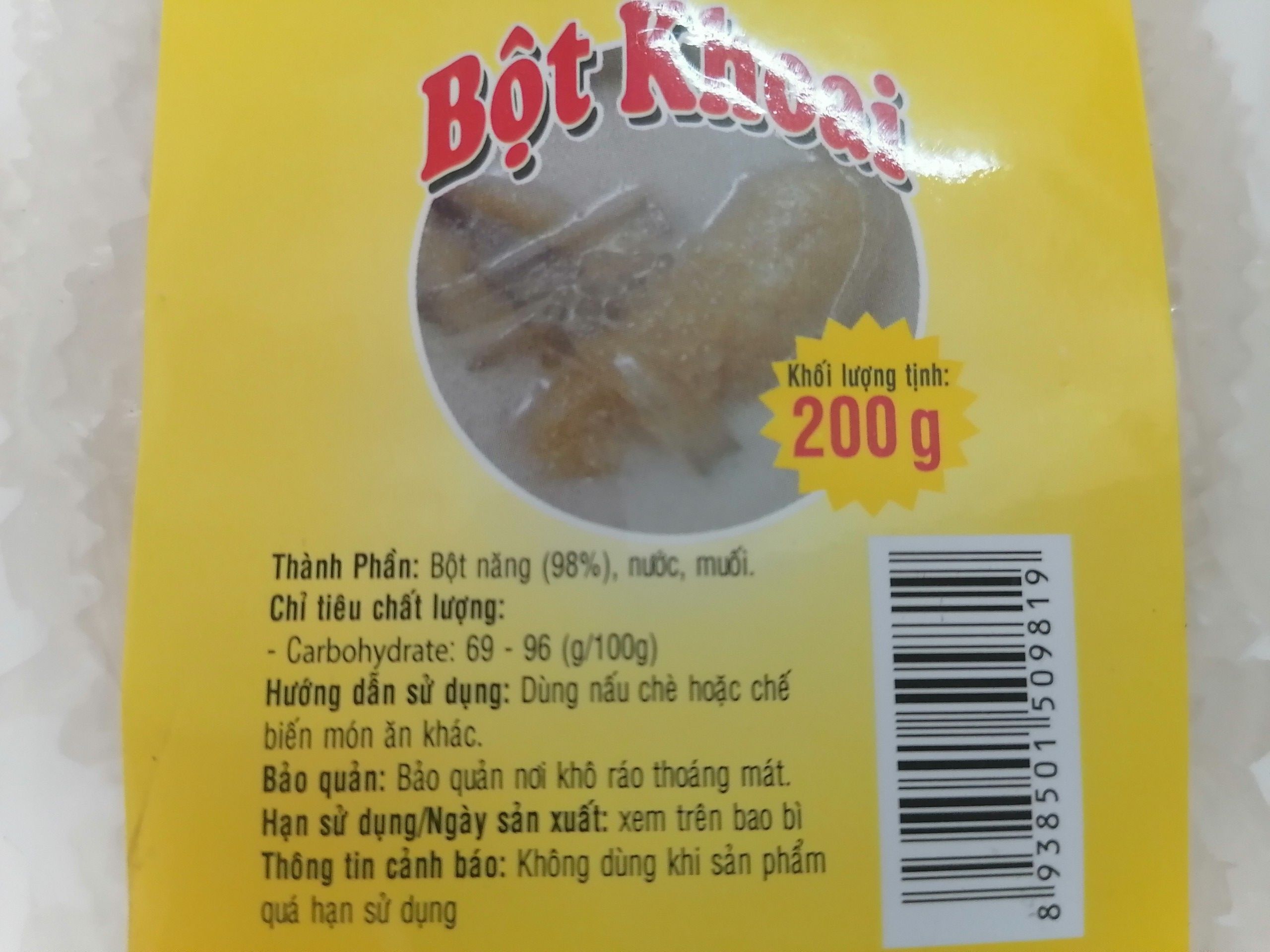 [200g] Bột khoai nấu chè [VN] ĐẠI ĐỒNG THUẬN (ddt-hk)