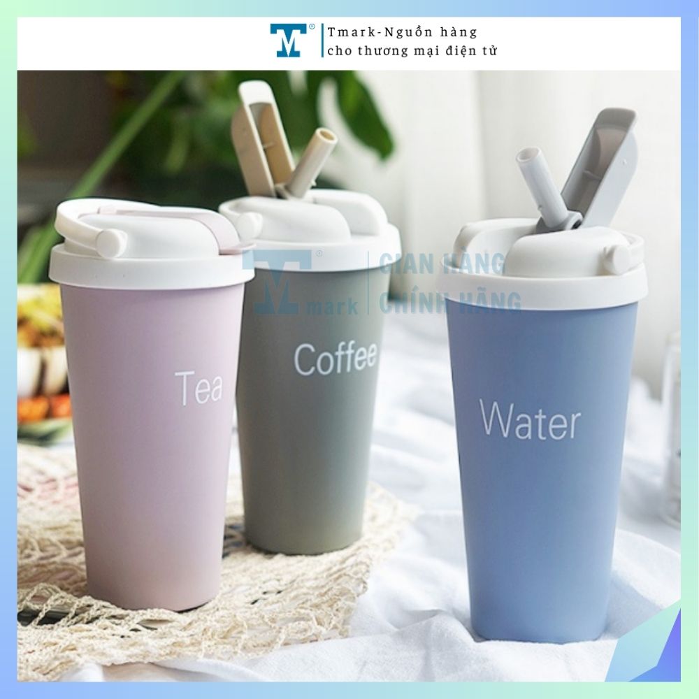 [BÌNH GIỮ NHIỆT 500ML]Ly giữ nhiệt Ahahome TEA Inox 304 có quai xách