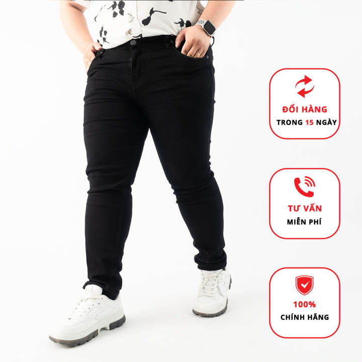 [Jean đen] Quần Jean Nam Big Size 80-140kg&hellip;