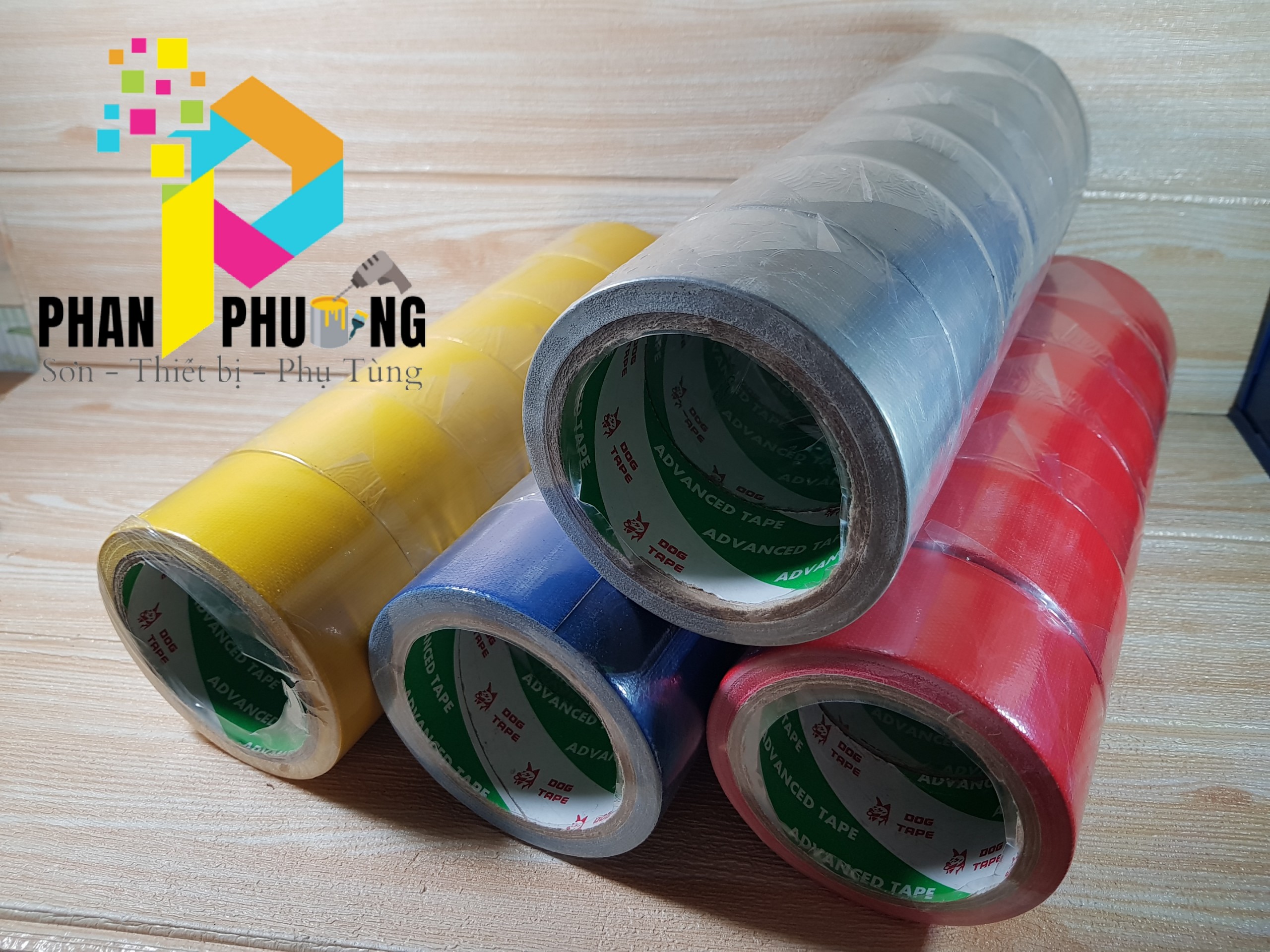 BĂNG KEO BẠC SỢI VẢI NHIỀU MÀU