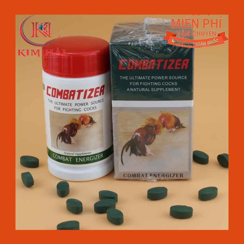 COMBATIZER-Thuốc nuôi gà đá hiệu quả cao- Taiwan [chiết lẻ 20 viên ]Panax Gingseng mang lại công dụng bồi bổ sức khỏe ,tăng cường thể lực,Vitamin B12 duy trỳ sự khỏe mạnh của quá trình trao đổi chất