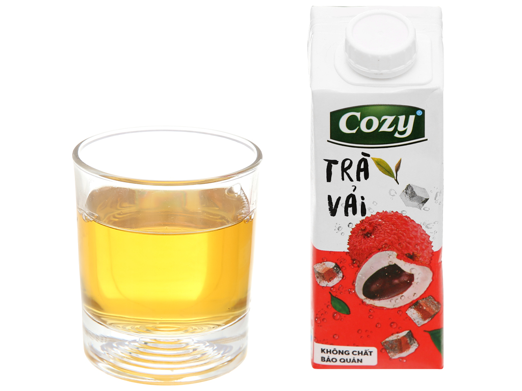 4 hộp trà vải Cozy 225ml
