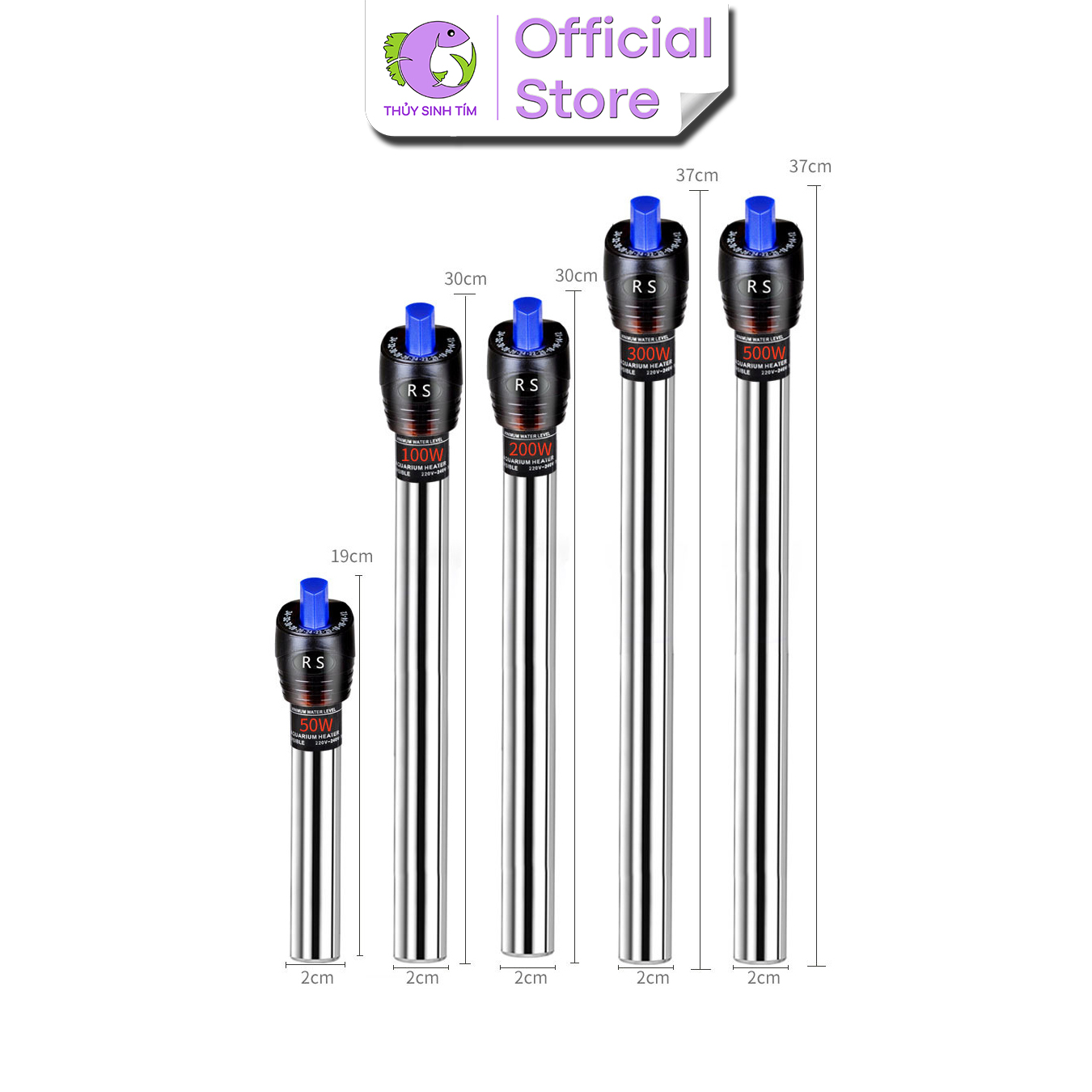 Máy Sưởi Bể Cá Cảnh Inox RS-399