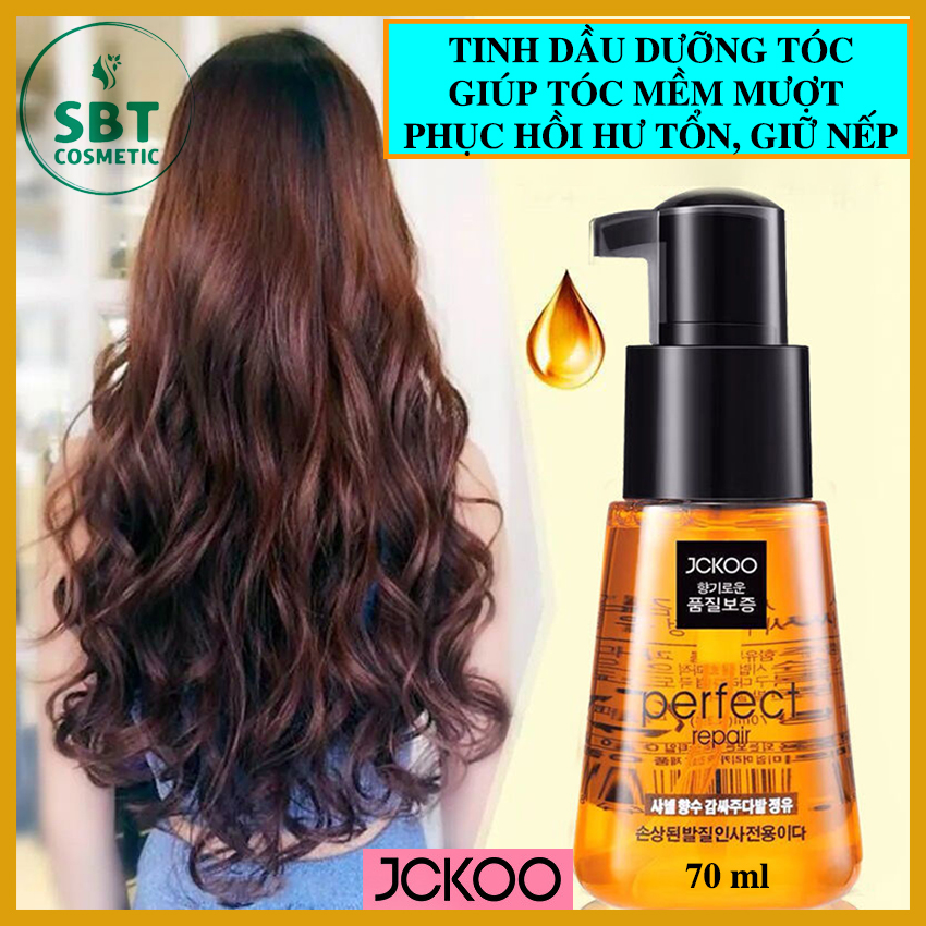 Tinh Dầu Dưỡng Tóc JCKOO Perfect Repair 70ml Serum Phục Hồi Tóc Hư Tổn, Chẻ Ngọn, Xơ Rối, Tóc Khô, Cho Tóc Óng Mượt, Tạo Nếp Tóc Đẹp Bồng Bềnh