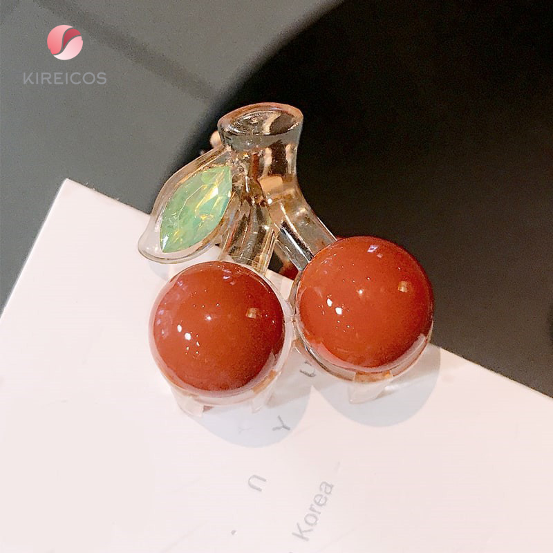 [HCM]1 Kẹp tóc Gấp tóc Nhí Mẫu 2 trái Cherry Cao Cấp Cho Bé