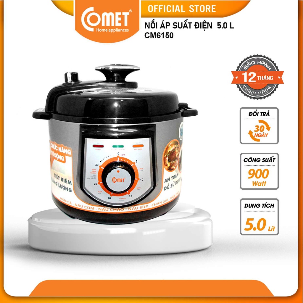 Original comet cm6150 5 liters pressure cooker