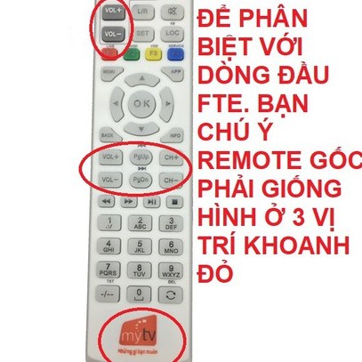 Remote điều khiển đầu thu my tv huawie
