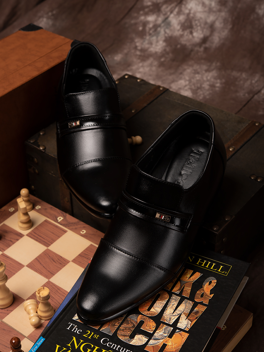 [6] shoes height increasing Men T&TRA S1083 plain black