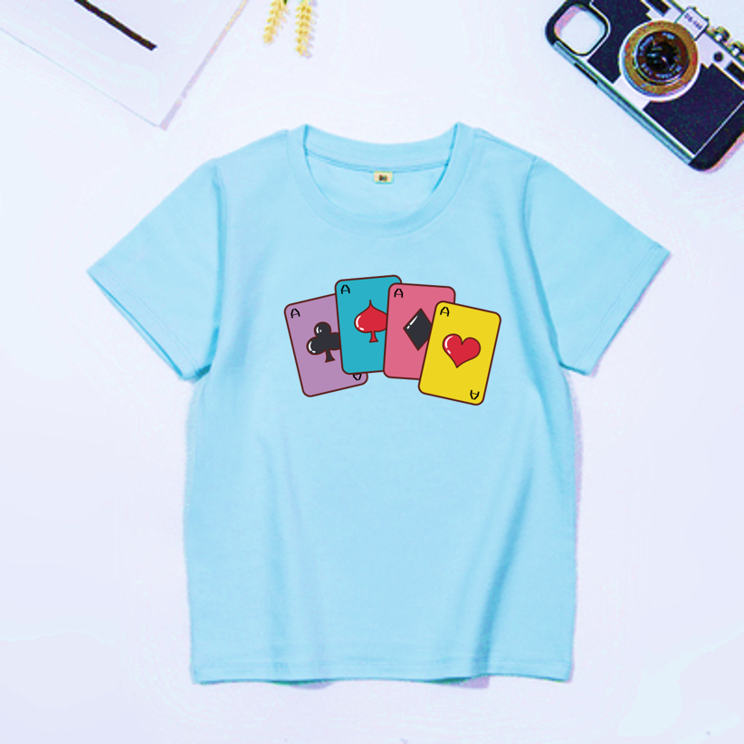 [HCM][size 5 - 90kg] áo thun vải đẹp nam nữ | bé trai gái | áo in hình lá bài | áo thun cặp nhóm áo thun mặc cho cả gia đình.