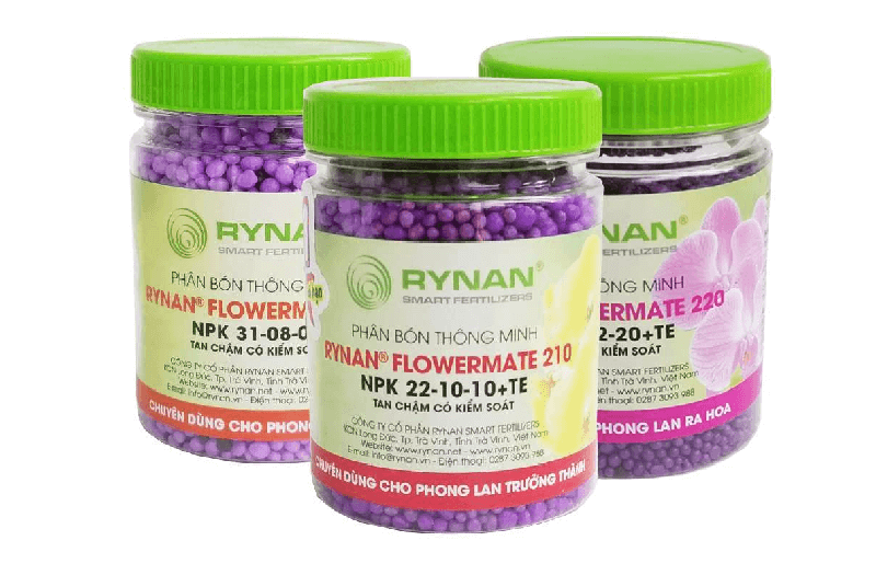 Combo 3 phân tan chậm Rynan 200 Rynan 210 Rynan 220 chuyên dùng cho lan