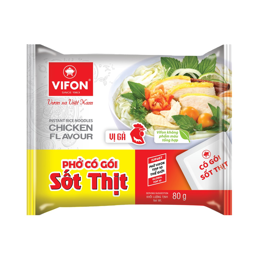 Phở Có Gói Sốt Thịt Vị Gà 70g