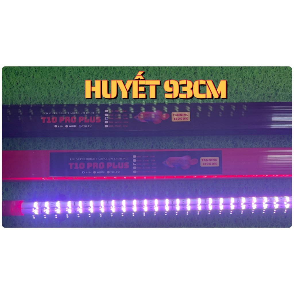 Đèn t10 super pro plus 4 hàng bóng 12000k - đỏ cá không đỏ nước - tanning cá rồng huyết long