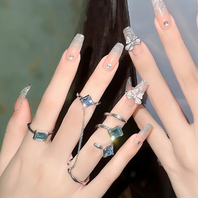 (ảnh thật) Charm Đá Cao Cấp Đính Móng 5F