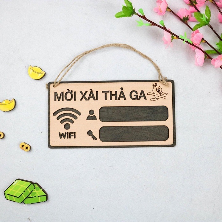 Bảng gỗ trang trí decor No Smoking