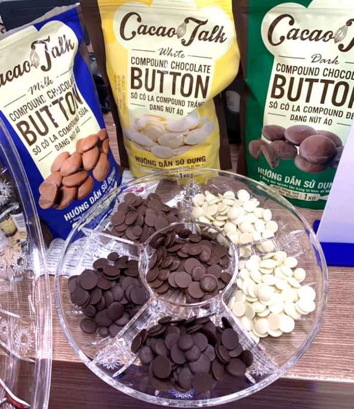 Sô Cô La Compound Đen Dạng Nút Áo Cacao Talk 1kg