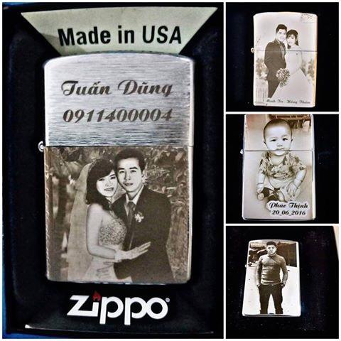 [HCM]Bật Lửa Zippo Khắc Tên Hình Theo Yêu Cầu