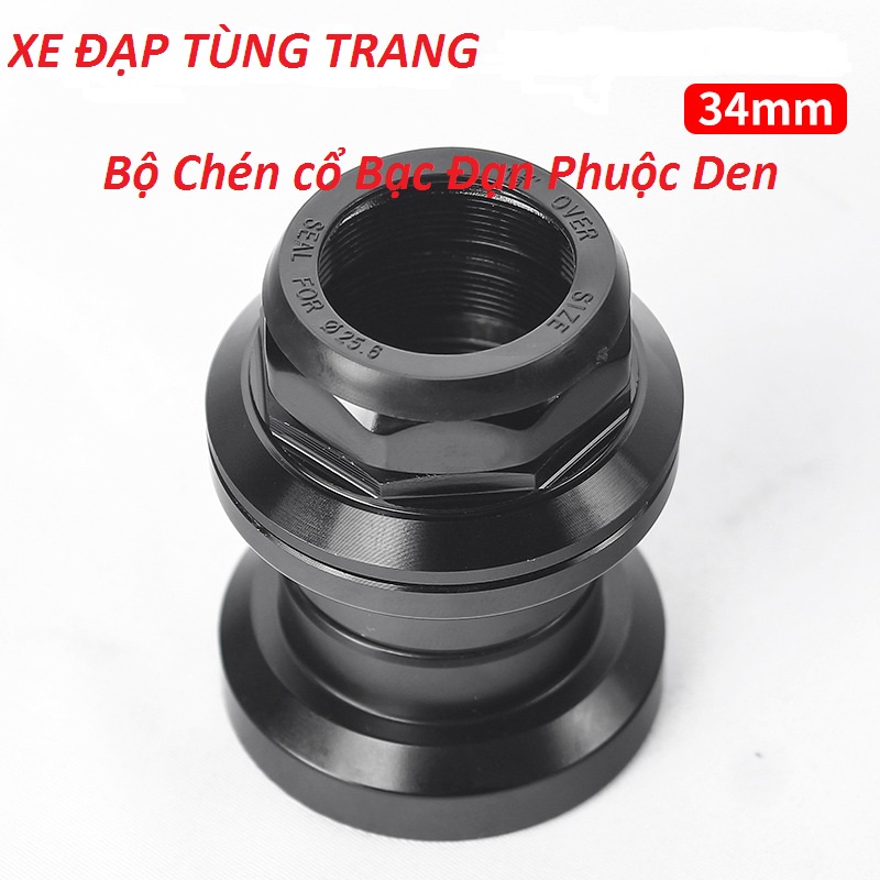 [FREESHIP MAX] Bộ chén cổ / bát chén 34mm dùng BẠC ĐẠN cho Phuộc Den XE ĐẠP 25,4mm .